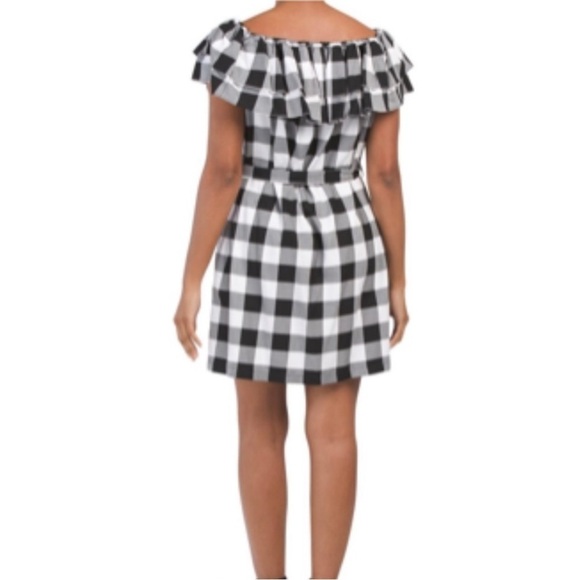 NWT Love Moschino Gingham Checkered Cherry Patch Dress 4 - Picture 2 of 11